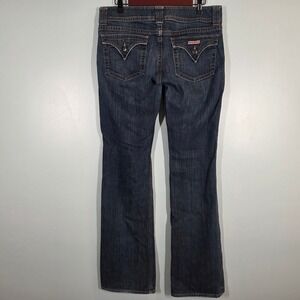 Hudson Bootcut Jeans Women 31 Dark Wash Stretch Denim Flap Pocket NW170DHK FM